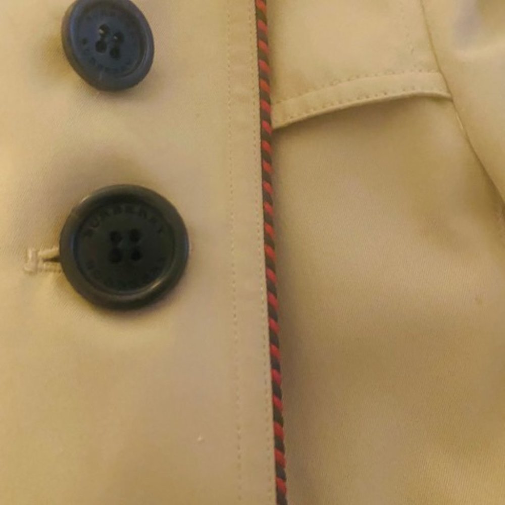 Burberry Tan Double-Breasted Trench Coat - Picture 8 of 12